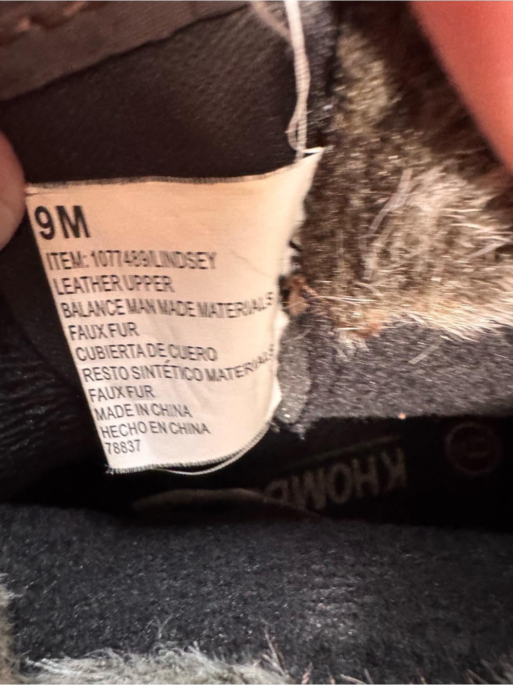 Khombu Brown Suede Faux-Fur Ankle Booties - Picture 6 of 6